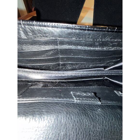 Vintage Brighton handbag with a black croc-embossed leather finish - Picture 12 of 12